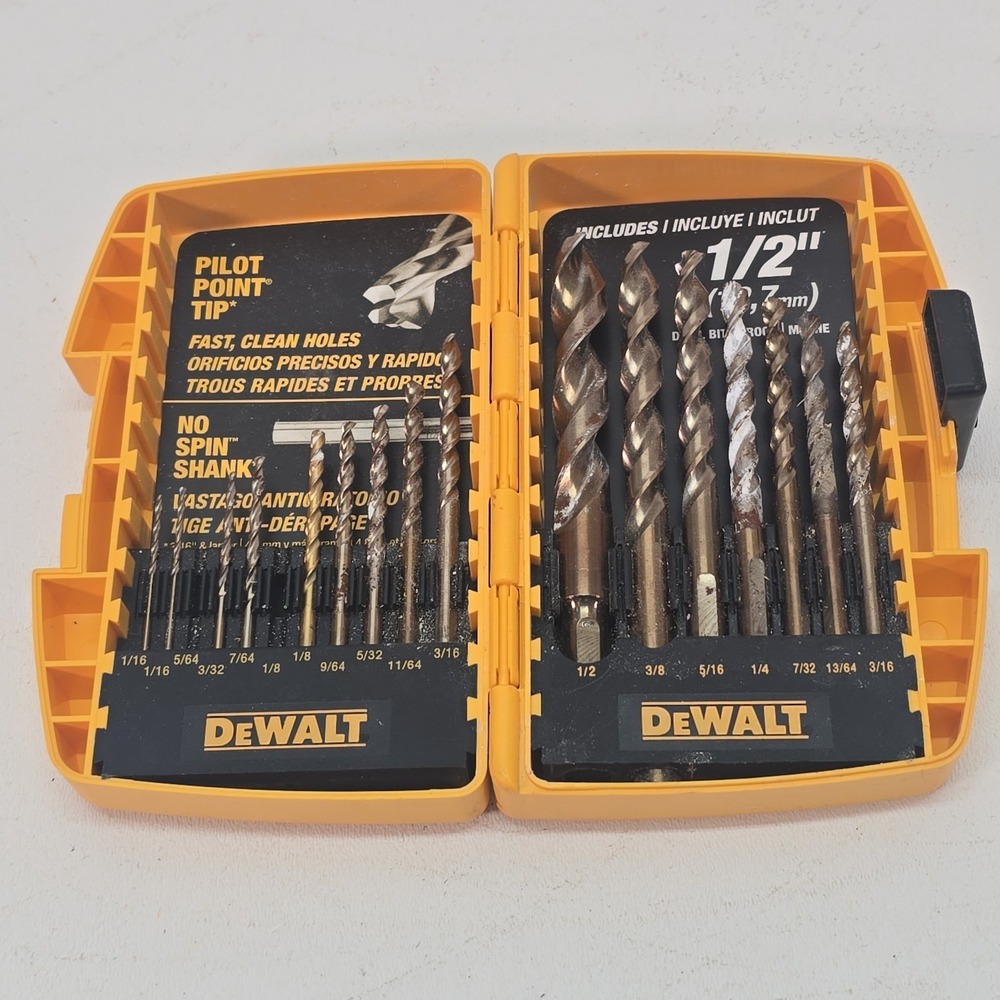 DEWALT Pilot Point DW1969 Twist Drill Bit Set